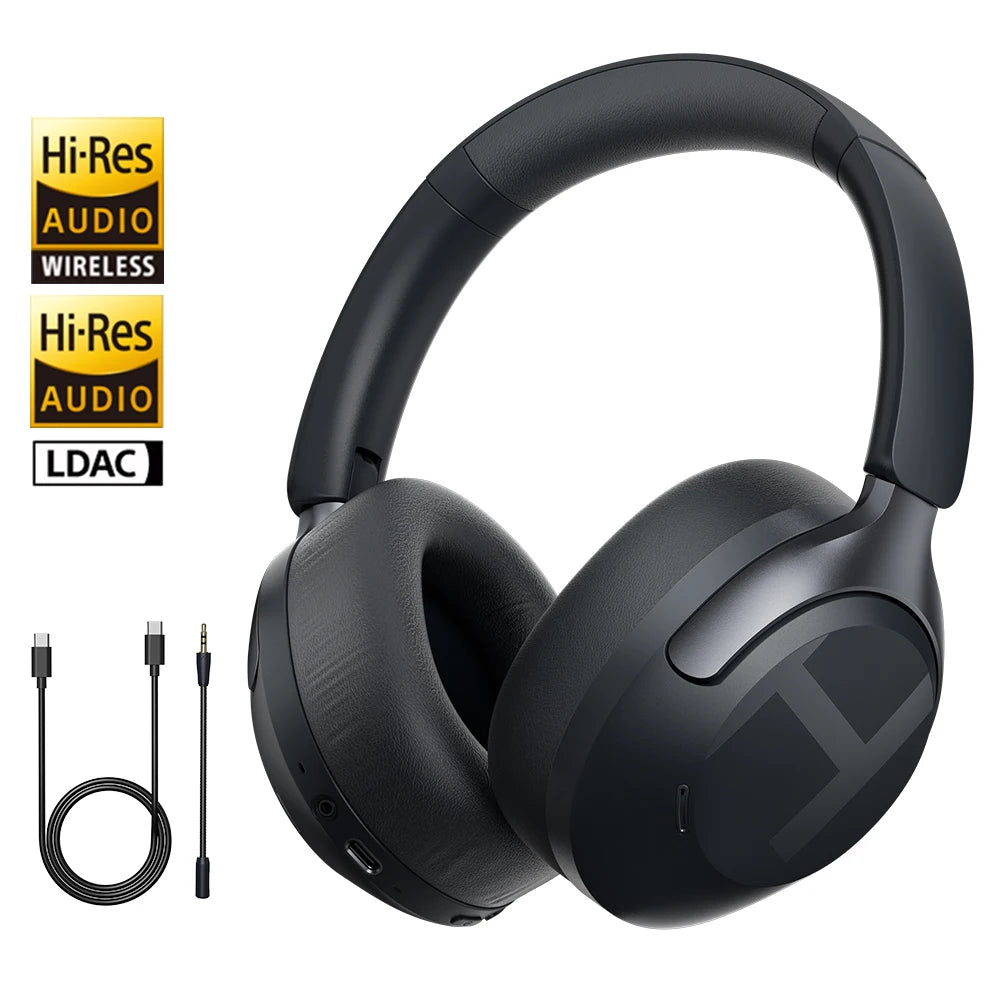 S40 ANC Wireless Headphone 50Db Noise Canceling Hi-Res 3D Spatial Audio Earphone with LDAC Bluetooth 6.0 over Ear Headset