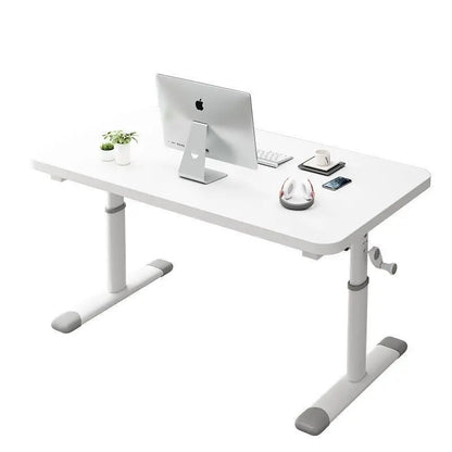 Hand Crank Adjustable Height Desk Computer Desk & Office Ergonomic Study Table Home Office Writing Gaming Desk for Kids Adults