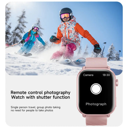1.83-Inch Smartwatch for Men and Women，1000Mah High-Capacity Battery for Extended Standby，Wireless Calling & Message Alerts, Voice Assistant，Fitness Tracker with 100+ Sports Modes，Multifunctional Sport Smart Watch. #Summervibes