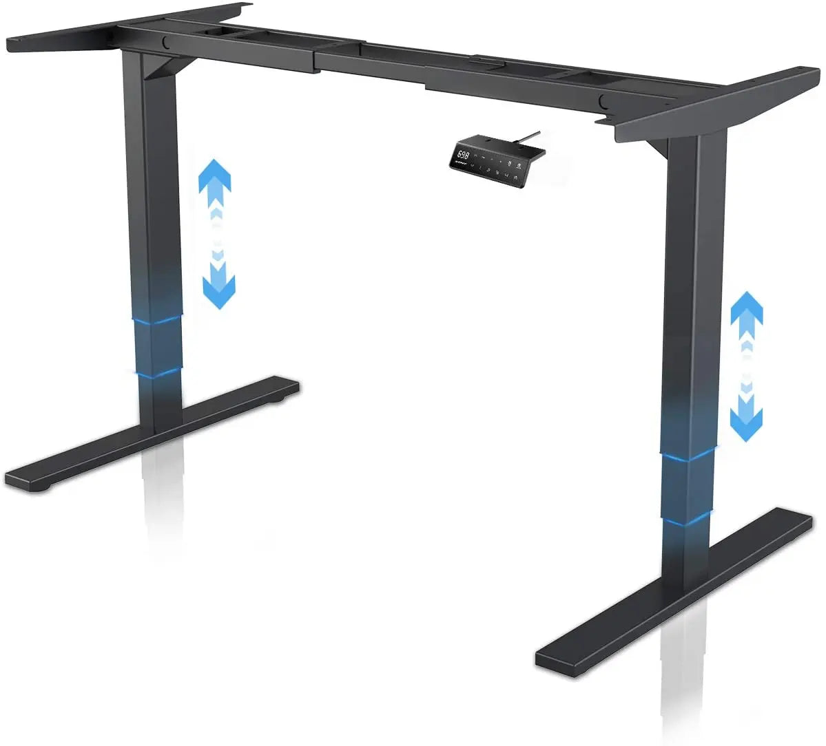 Electric Stand up Desk Lifting Desk Frame Height Adjustable Standing Desk Ergonomic Dual Motor and Memory Control Home Office