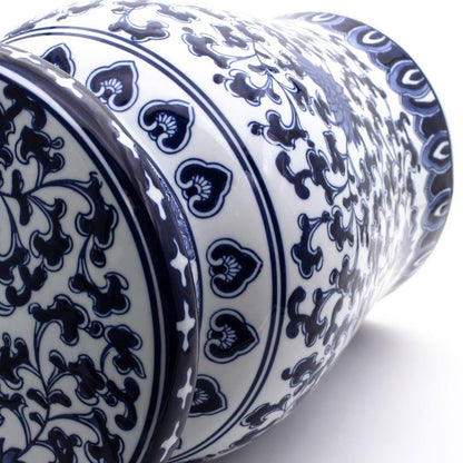 Blue Garden Decorative Ceramic Podium Garden Stool