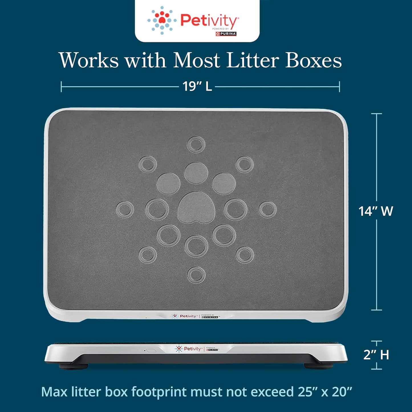 Purina  Smart Litter Box Monitor Cat Weight Scale & Health Tracker - Monitor Litter Habits, Track Weight Accurately, AI Alerts & Monthly Reports, Phone App, Works for Multiple Cats