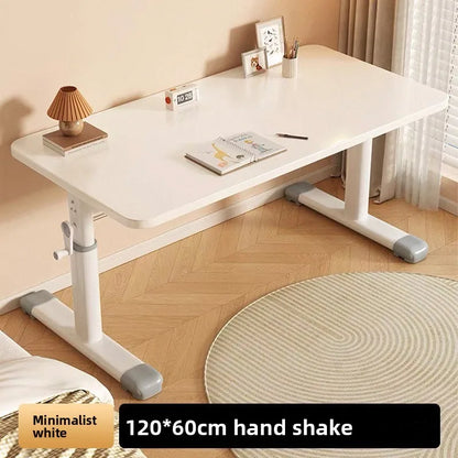 Hand Crank Adjustable Height Desk Computer Desk & Office Ergonomic Study Table Home Office Writing Gaming Desk for Kids Adults