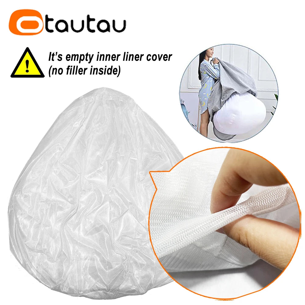 5Ft Giant Fluffy Faux Bunny Fur Bean Bag Cover Winter Christmas Pouf Cover Dd003【No Filler!Need Uy Filler by Yourself!】