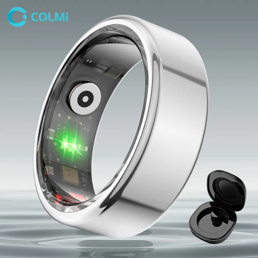COLMI R02 Smart Ring Health Tracker, IP68 Waterproof Wearable Sport Device, Cool Gadgets for Couples, Gifts for Boyfriend, Boyfriend Birthday Gift