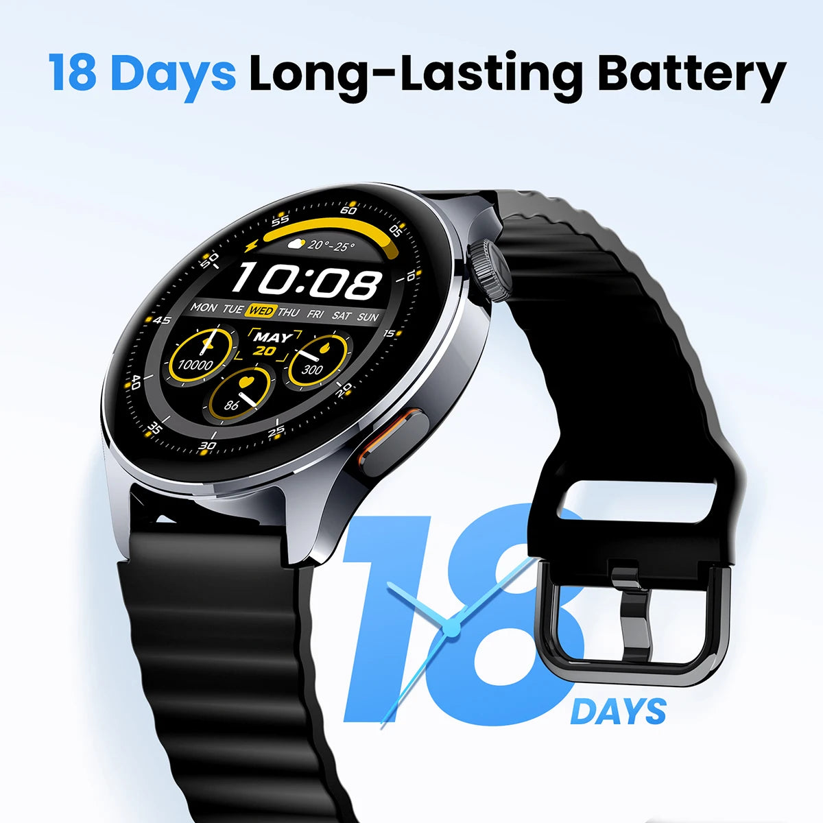 Watch 4S GPS Smartwatch 1.43” HD AMOLED Display 5 Satellite GPS Positioning 120+ Workout Modes Sport Fitness Smart Watch