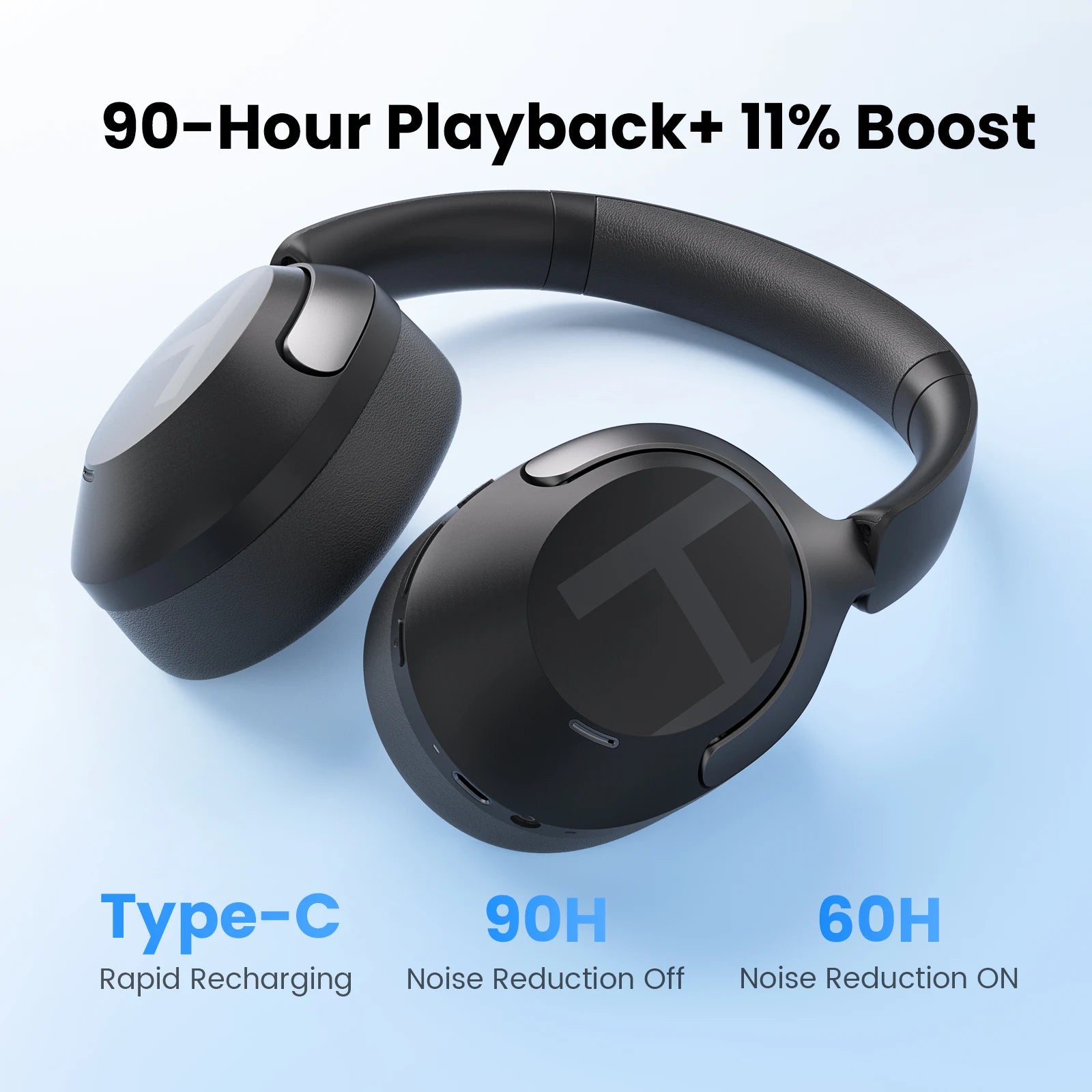 S40 ANC Wireless Headphone 50Db Noise Canceling Hi-Res 3D Spatial Audio Earphone with LDAC Bluetooth 6.0 over Ear Headset