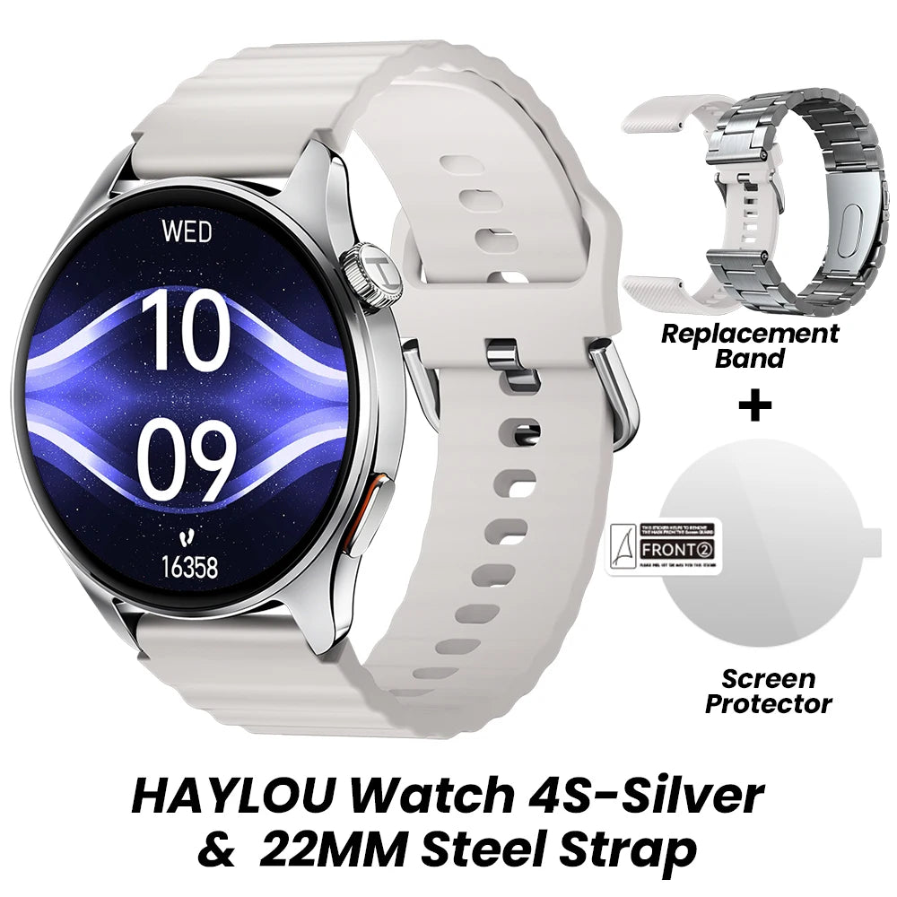 Watch 4S GPS Smartwatch 1.43” HD AMOLED Display 5 Satellite GPS Positioning 120+ Workout Modes Sport Fitness Smart Watch