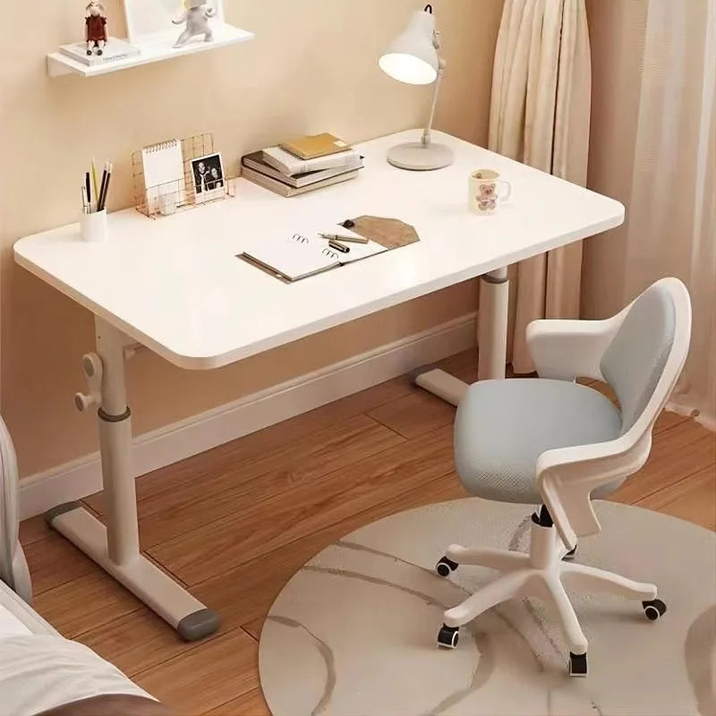 Hand Crank Adjustable Height Desk Computer Desk & Office Ergonomic Study Table Home Office Writing Gaming Desk for Kids Adults