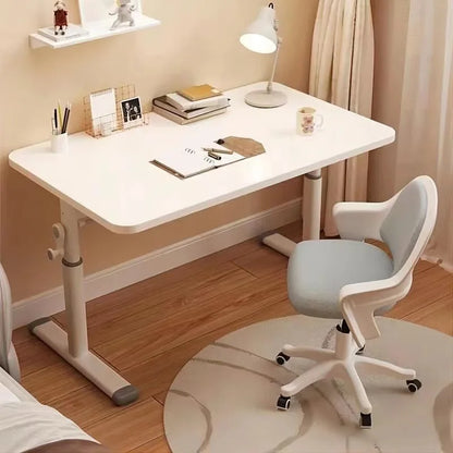 Hand Crank Adjustable Height Desk Computer Desk & Office Ergonomic Study Table Home Office Writing Gaming Desk for Kids Adults