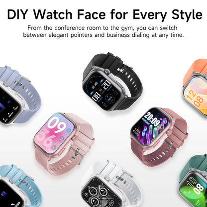 1.83-Inch Smartwatch for Men and Women，1000Mah High-Capacity Battery for Extended Standby，Wireless Calling & Message Alerts, Voice Assistant，Fitness Tracker with 100+ Sports Modes，Multifunctional Sport Smart Watch. #Summervibes