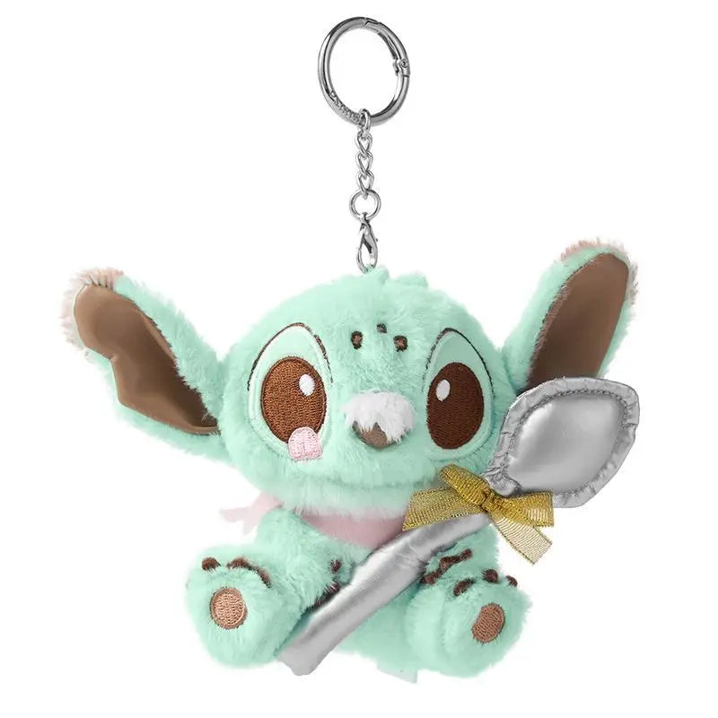 Disney Stitch Mint Chocolate Sitting Plush, Cute Mint Green Stuffed Doll Soft Fluffy Stitch Figure Toy, Gift for Kids Friends Valentine Christmas, Back to School