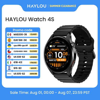 Watch 4S GPS Smartwatch 1.43” HD AMOLED Display 5 Satellite GPS Positioning 120+ Workout Modes Sport Fitness Smart Watch