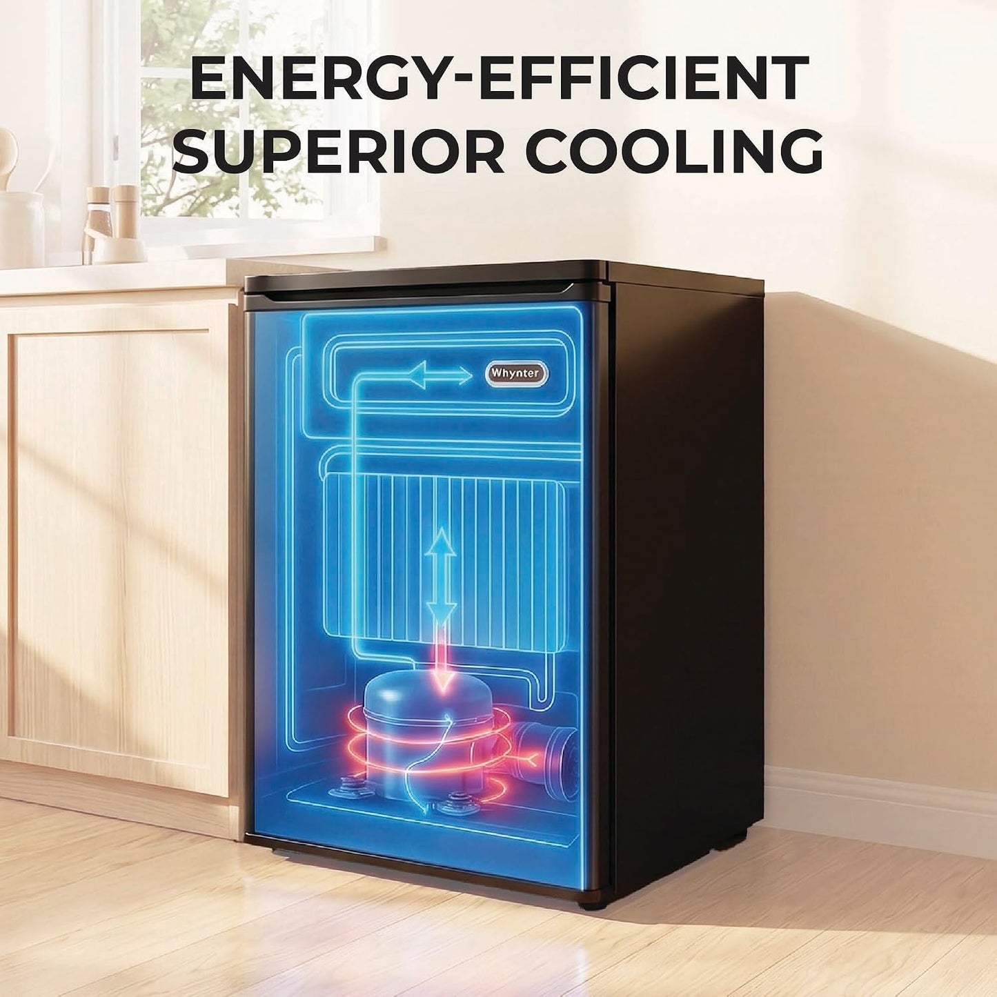 Upright Freezer/Fridge Convertible 3 Cu Ft Energy Star, CUF-301SS | Adjustable Thermostat and Security Lock, Energy Star Rated, Reversible Door, Adds Compact Frozen Storage at Home