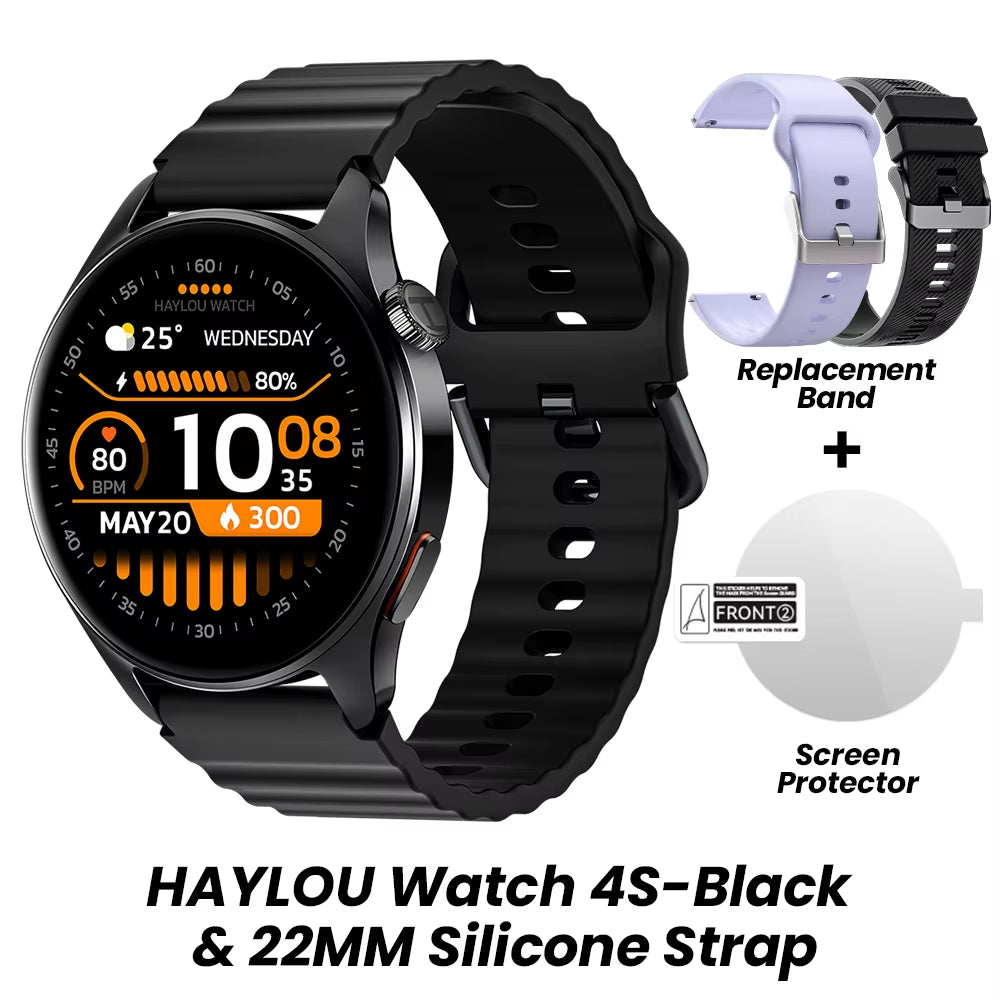 Watch 4S GPS Smartwatch 1.43” HD AMOLED Display 5 Satellite GPS Positioning 120+ Workout Modes Sport Fitness Smart Watch