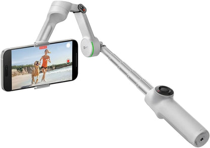 Insta360 Flow 2 PRO Gimbal Stabilizer for Smartphone, Ai-Powered Tracking, 3-Axis Stabilization, Built-In Tripod, Portable & Foldable, Deep Track 4.0 Auto Tracking Phone Stabilizer Creator - Gray