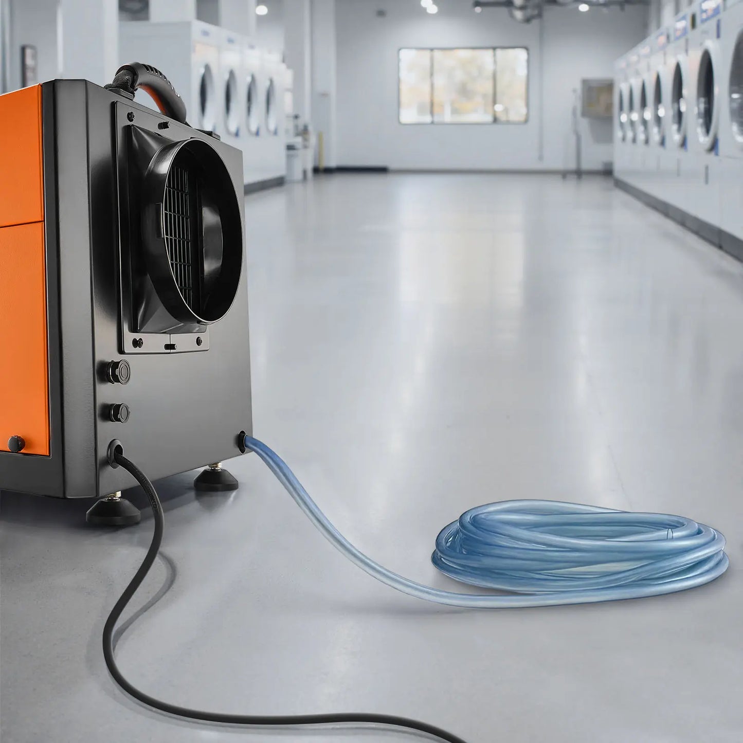 【Summerfinds】Vevor 156 Pints Commercial Dehumidifier with Drain Hose, Portable Crawl Space Dehumidifiers for Basement Storage Room Industrial Grade, Auto Defrost/Drainage, Heavy-Duty Galvanized Steel, LED Indicate