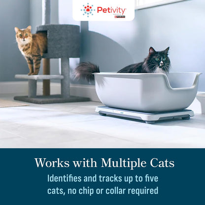 Purina  Smart Litter Box Monitor Cat Weight Scale & Health Tracker - Monitor Litter Habits, Track Weight Accurately, AI Alerts & Monthly Reports, Phone App, Works for Multiple Cats