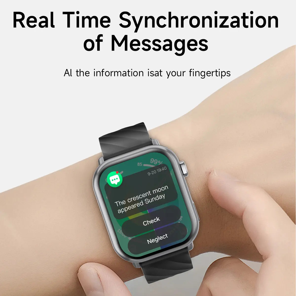 1.83-Inch Smartwatch for Men and Women，1000Mah High-Capacity Battery for Extended Standby，Wireless Calling & Message Alerts, Voice Assistant，Fitness Tracker with 100+ Sports Modes，Multifunctional Sport Smart Watch. #Summervibes