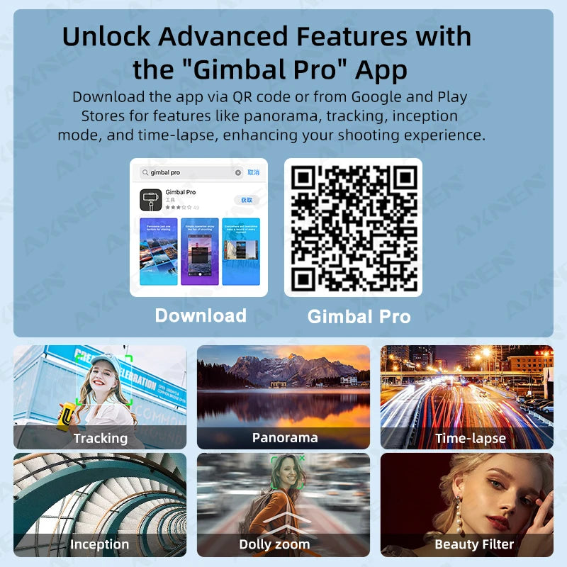 HQ5 AI Gimbal 3-Axis Anti-Shake Handheld Stabilizer Auto Face Tracking Handy Mobile Stand for Iphone Android Phone Vlog